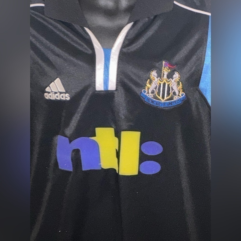 Newcastle United Jersey 2000 2001 Away Size XL retro Adidas authentic - Picture 2 of 6